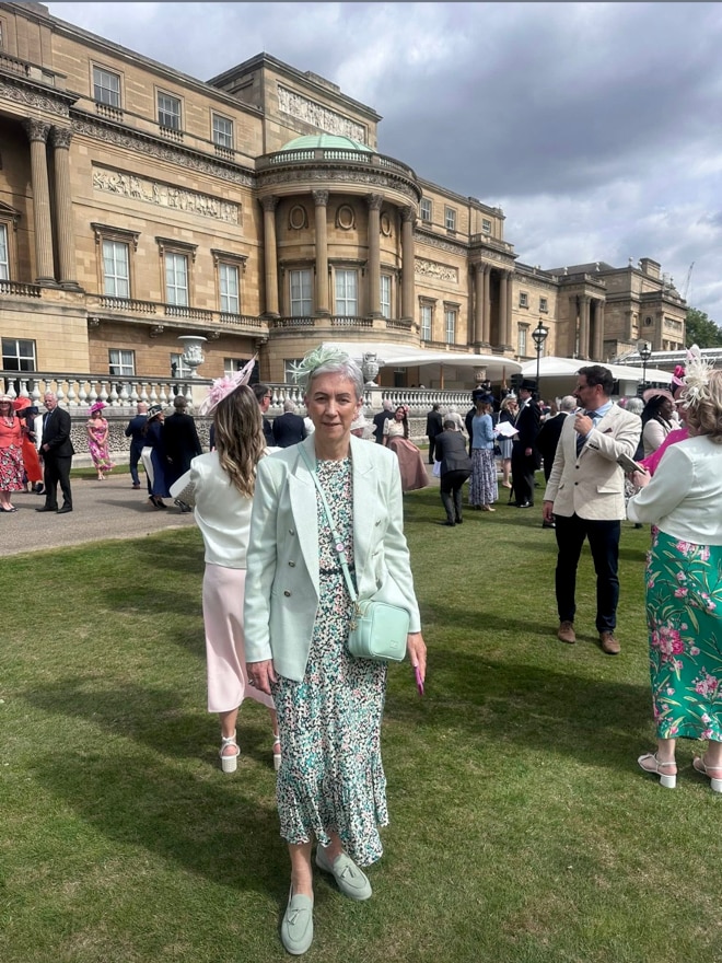 After winning the King's Award for Voluntary Service, I was invited to a garden party at Buckingham Palace.